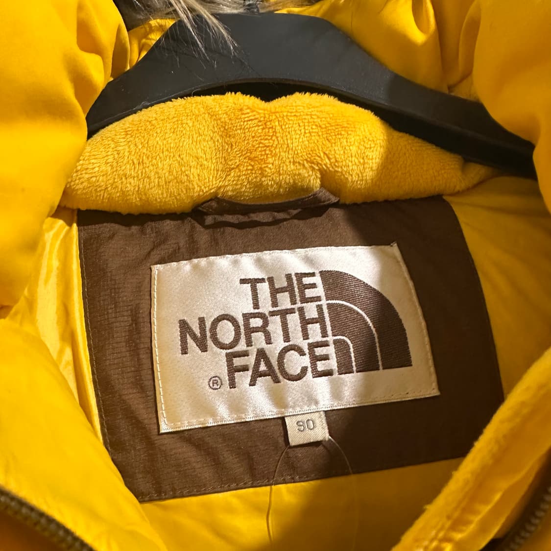 노스페이스 옐로우 브라운 패딩 상품이미지6