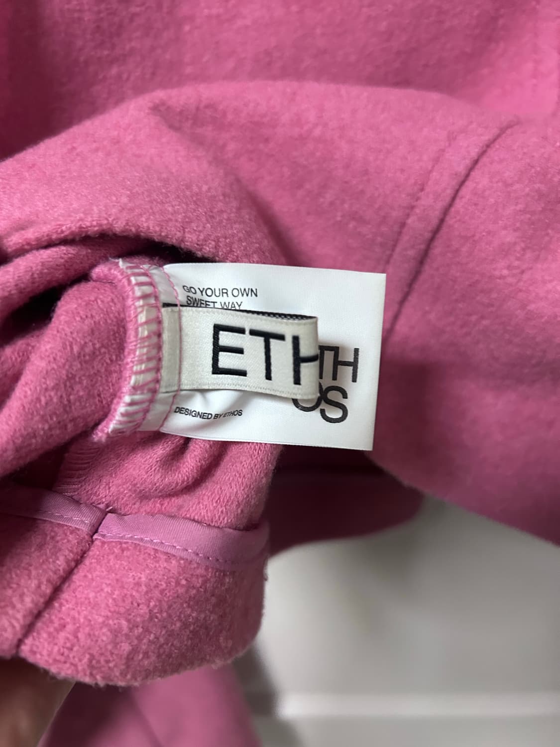 에토스 ETHOS 베이직 하프집업 핑크 상품이미지4
