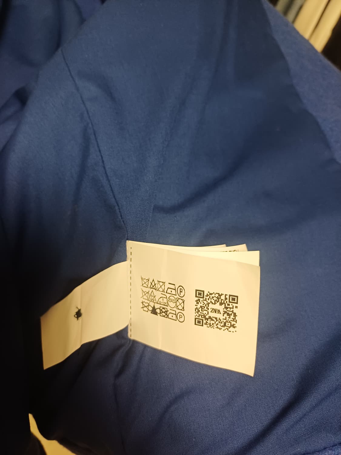 ZARA Blue Wool-Blend Cropped Work Jacket 상품이미지6