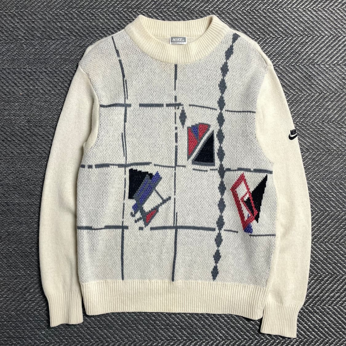 90s 나이키 올드스쿨 패턴 반폴라 니트y 5678 상품이미지2