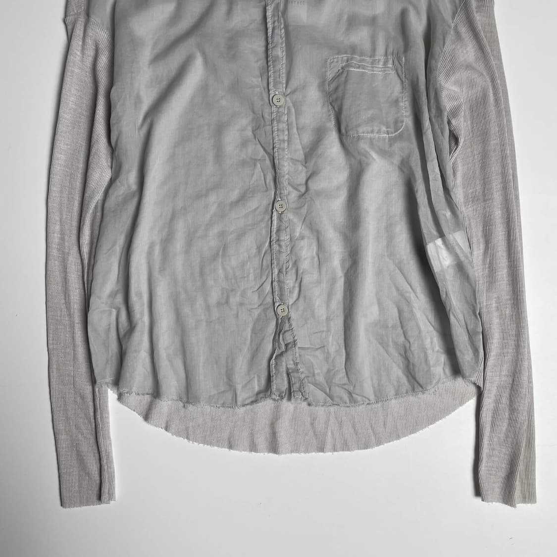 Transit 패브릭 레이어드 그레이 가디건 ( italy)   상품이미지4