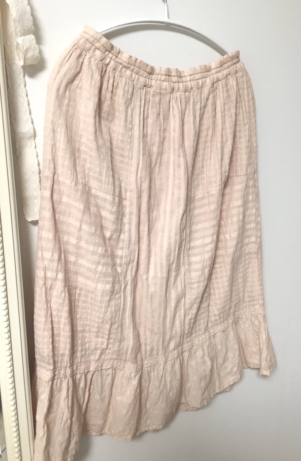 뮤트 살구 패치 미디 스커트 / 모리걸 스커트 상품이미지2