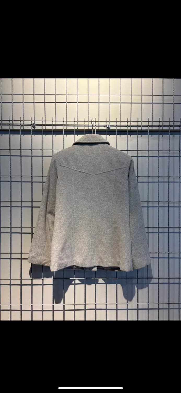 JPN 빈티지 앙고라 3버튼 차콜 숏 코트 H939 상품이미지4