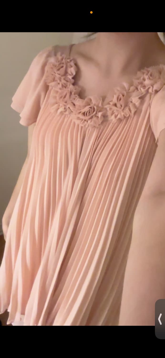 로맨틱 플리츠 쉬폰 드레스 상품이미지3