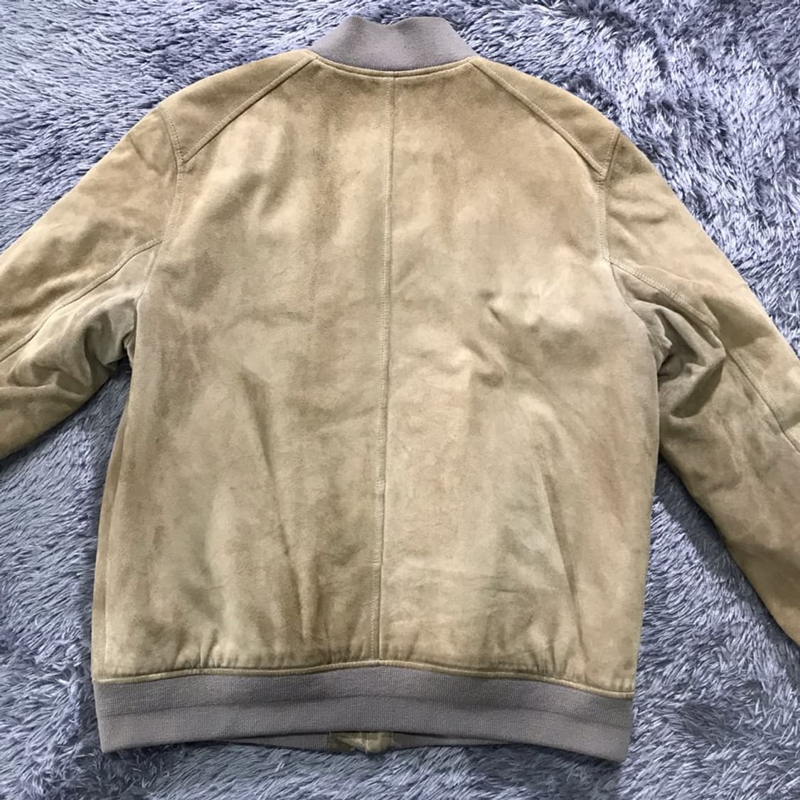 [[XL] 헤지스(HAZZYS) 리얼 스웨이드 빈티지 봄버 자켓#298 상품이미지3