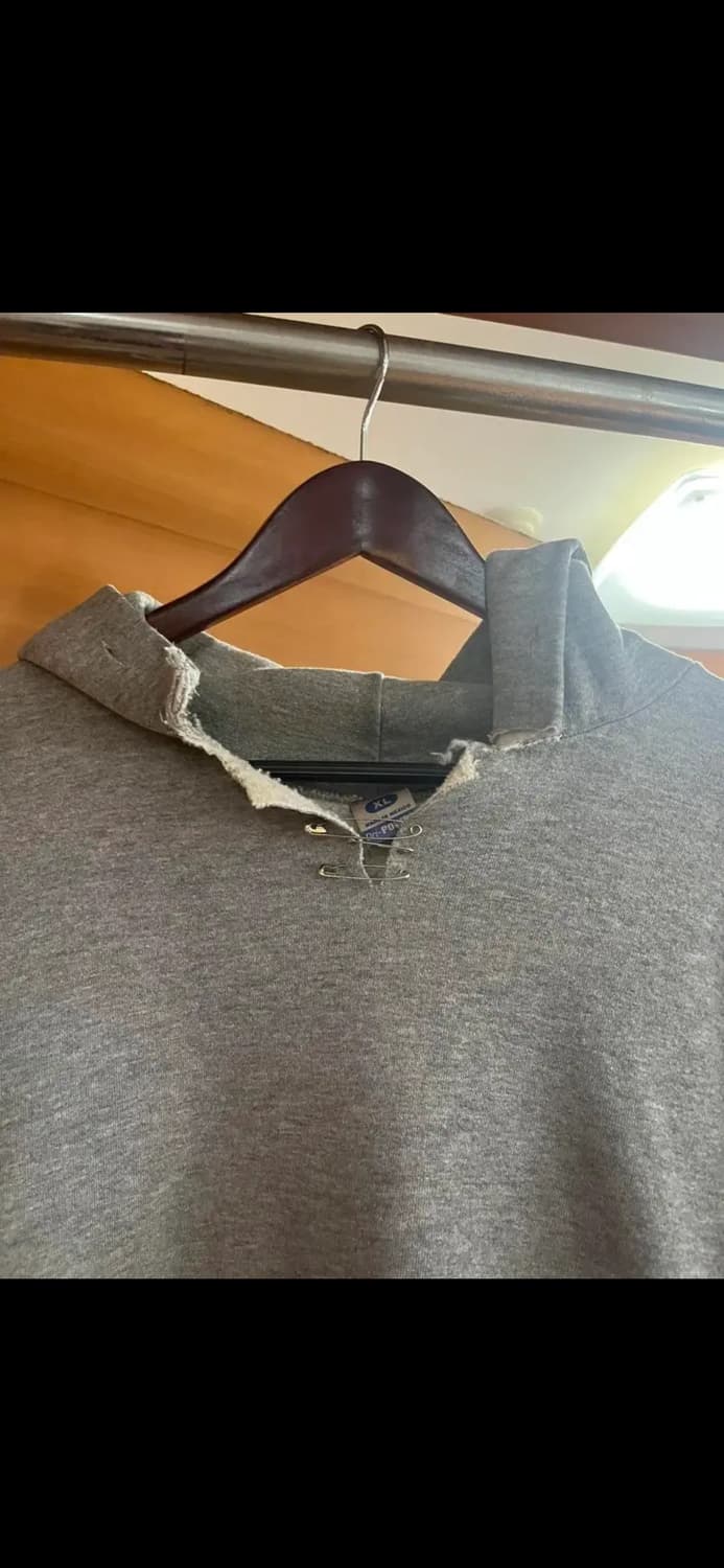 빈티지 러셀 그레이 후드 상품이미지2