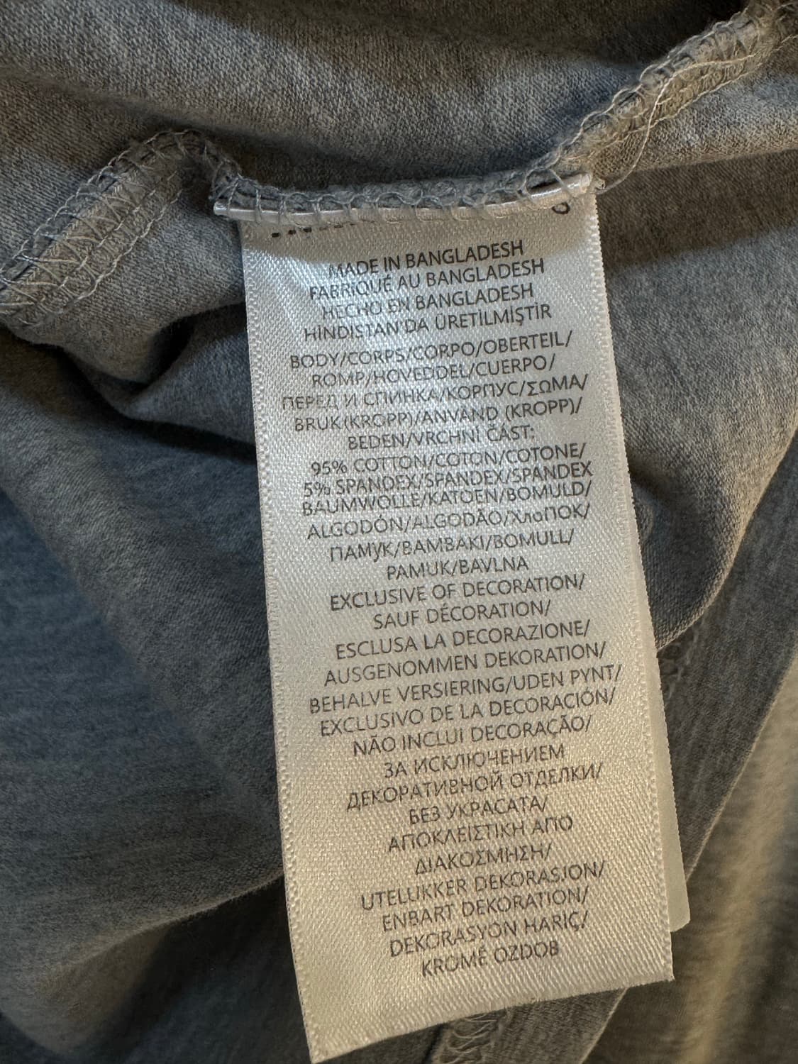 [2XL]폴로 랄프로렌 프린팅로고 반팔 티셔츠 그레이 상품이미지5