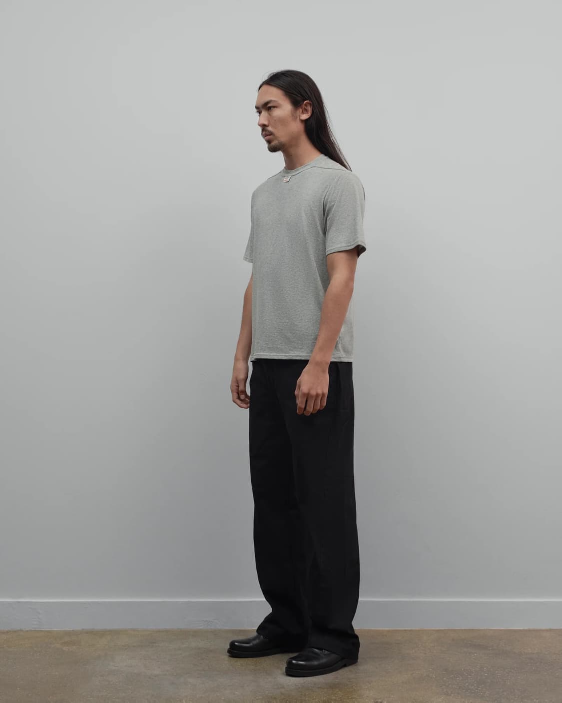 [S,M,L]커미션 25fw Reversed 티셔츠/그레이 상품이미지3