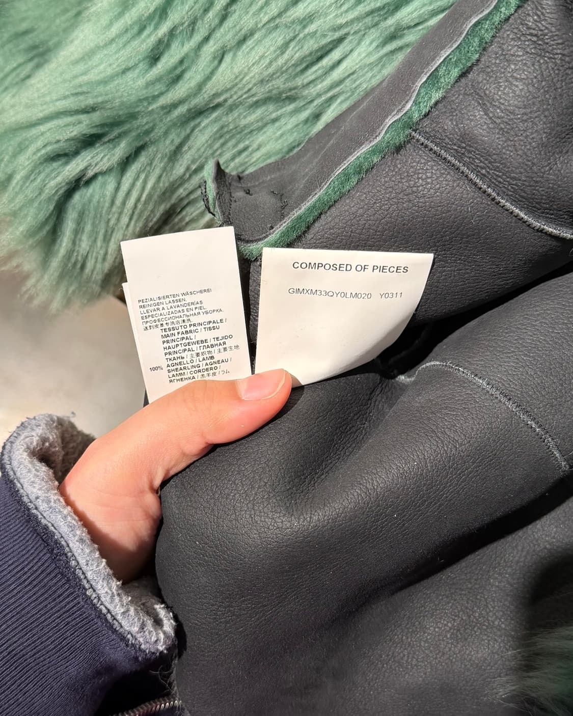 마르니 그린 윈터 에디션 2012 리얼퍼 램 시어링 퍼 자켓 상품이미지10