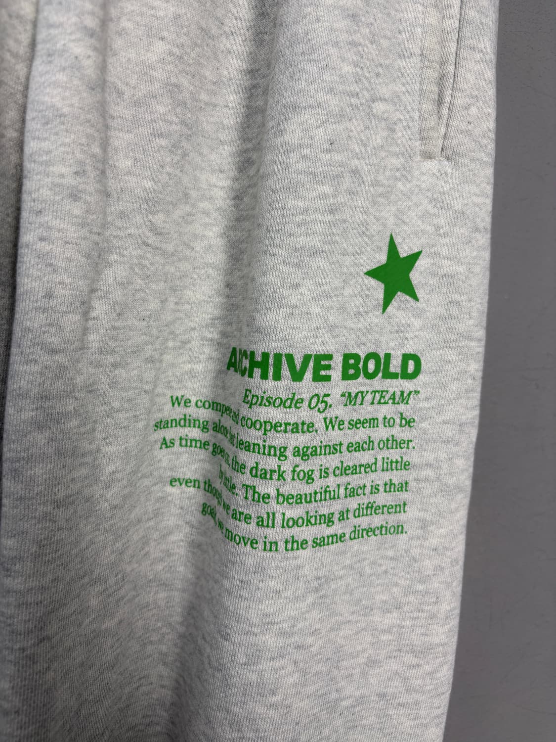 아카이브볼드 939로고 스웨트 오트밀 조거팬츠 A3574 상품이미지4