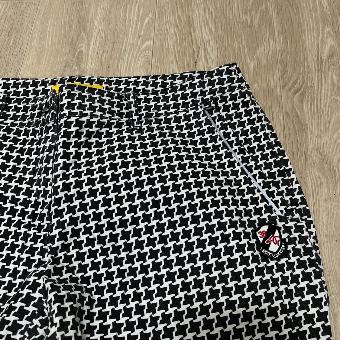 루이까스텔 여성 골프웨어 하운드투스 체크 스판 골프바지 [블랙] 73 상품이미지4