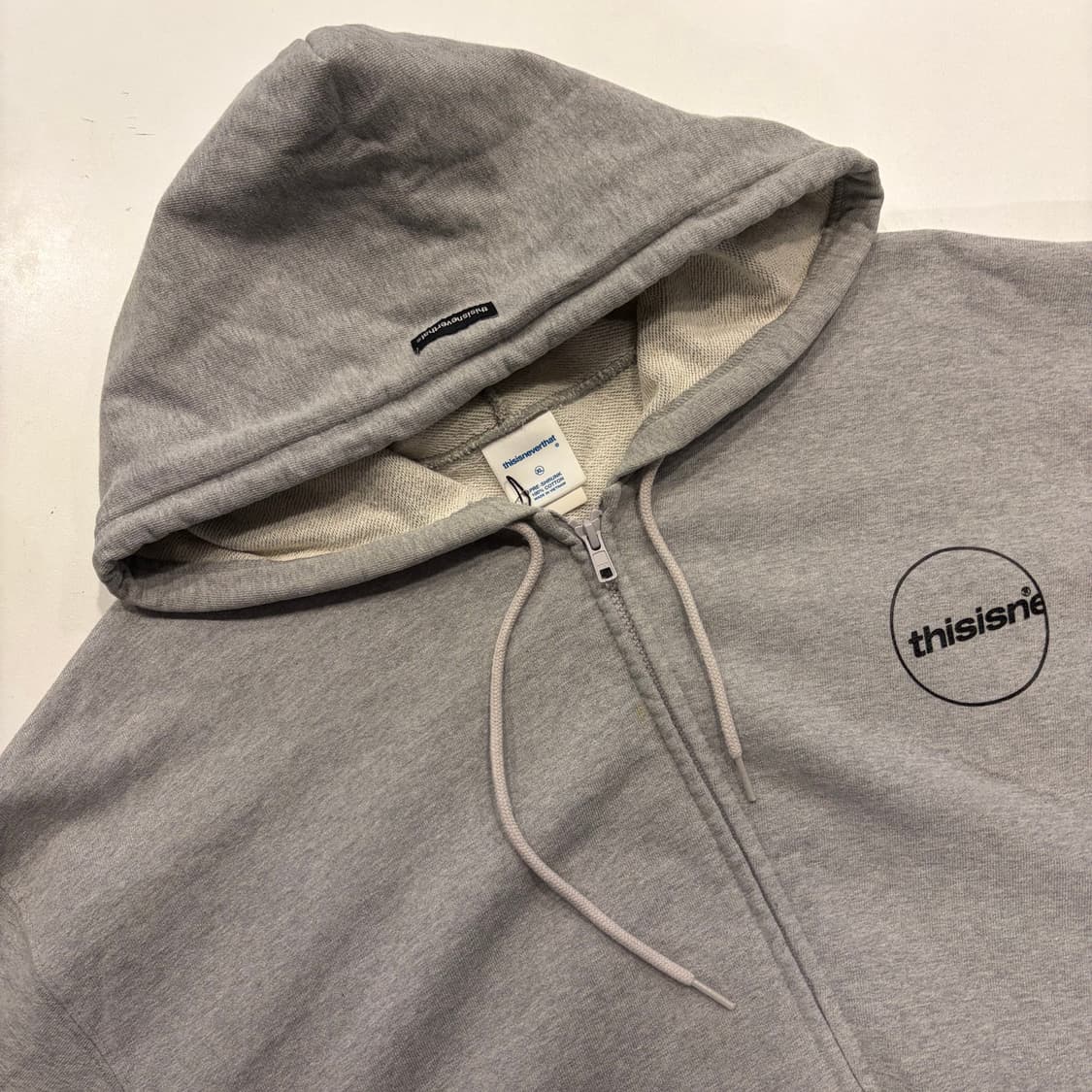 [XL] 디스이즈네버댓 그레이 후드집업 B440 상품이미지3