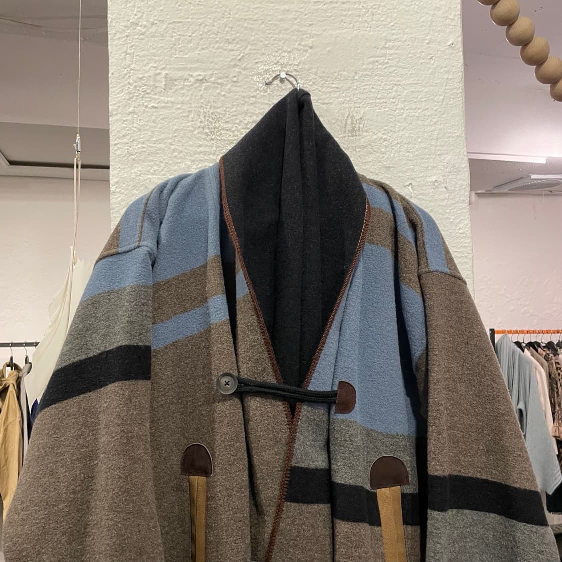 컬러 컬러블락 가디건 상품이미지2