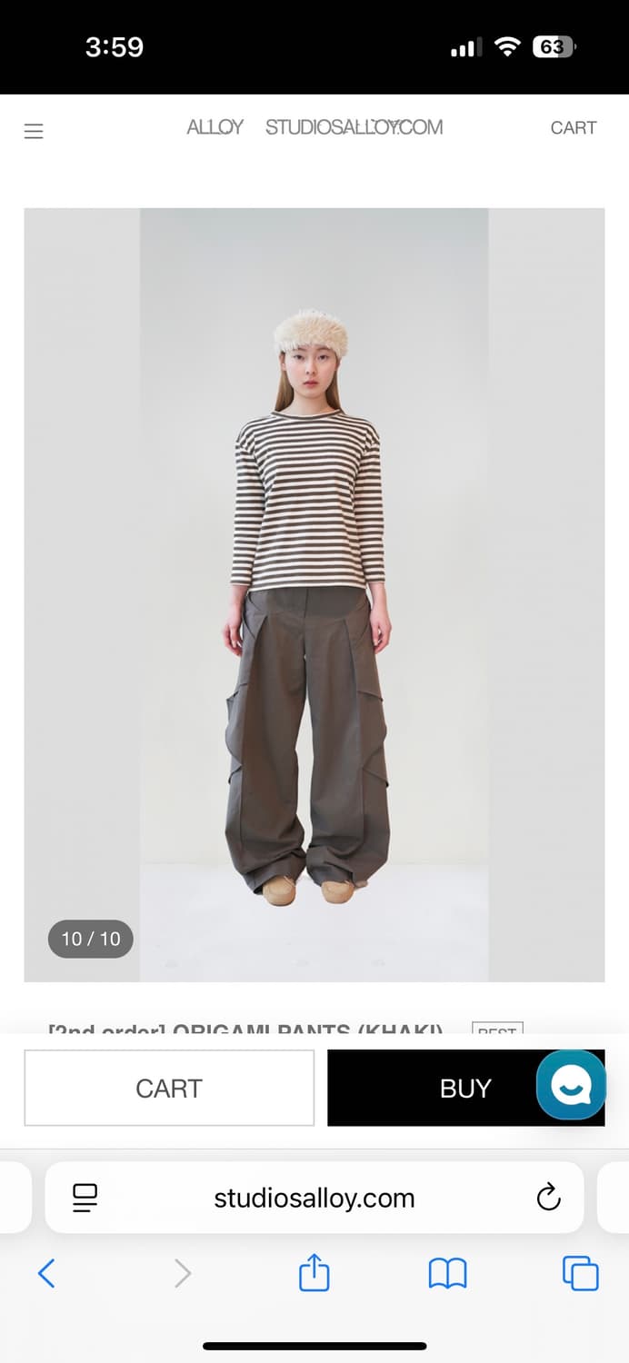 Studio alloy 오리가미 팬츠 상품이미지2