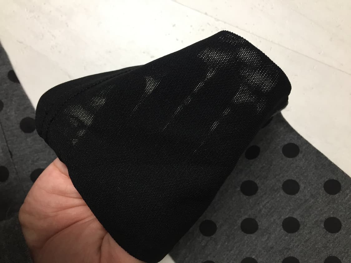 그레이 도트 땡땡이 배색 터틀넥 롱티셔츠 상품이미지2