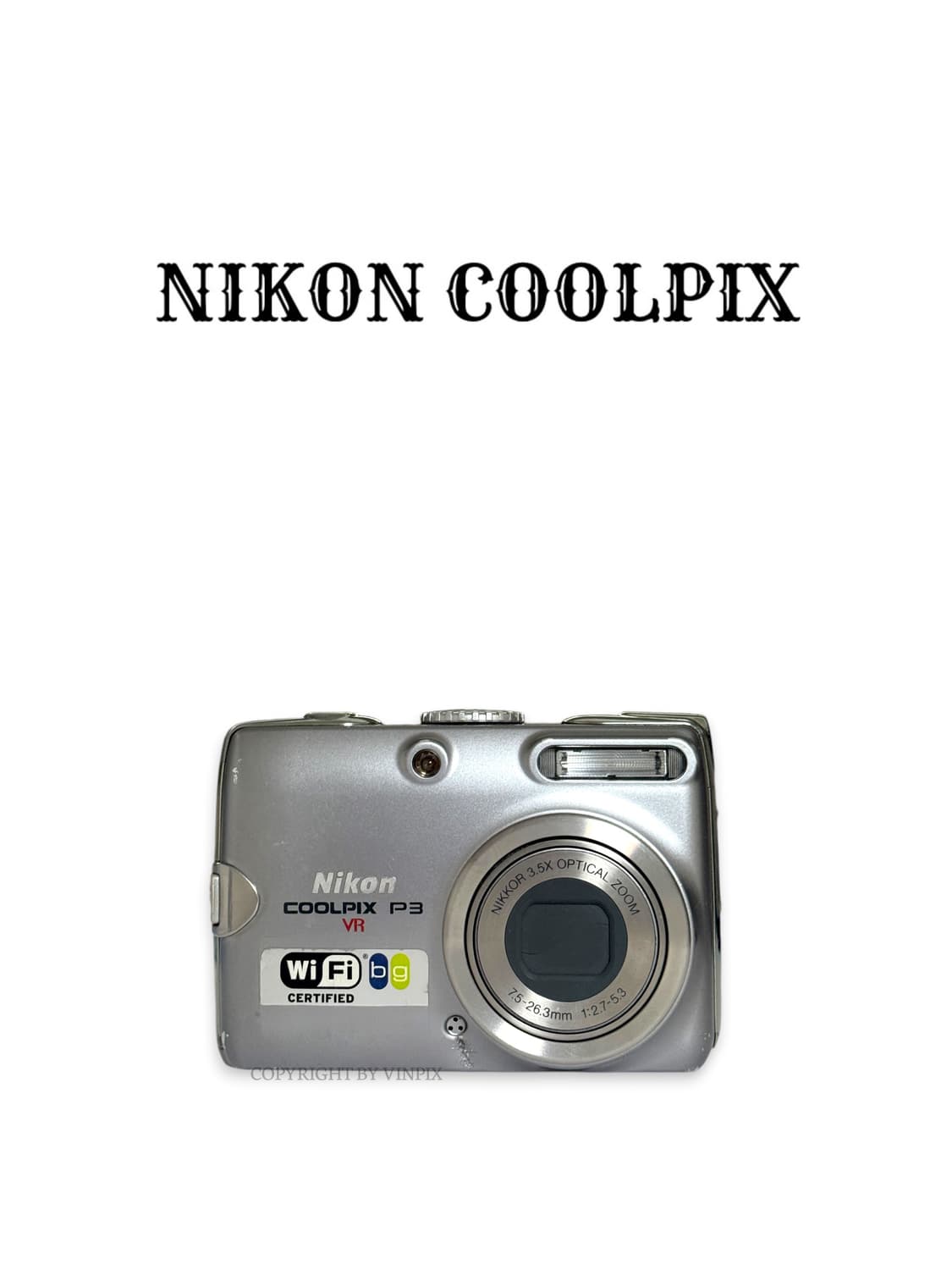 니콘 쿨픽스 P3(coolpix p3) 빈티지 디지털 카메라 디카 상품이미지1