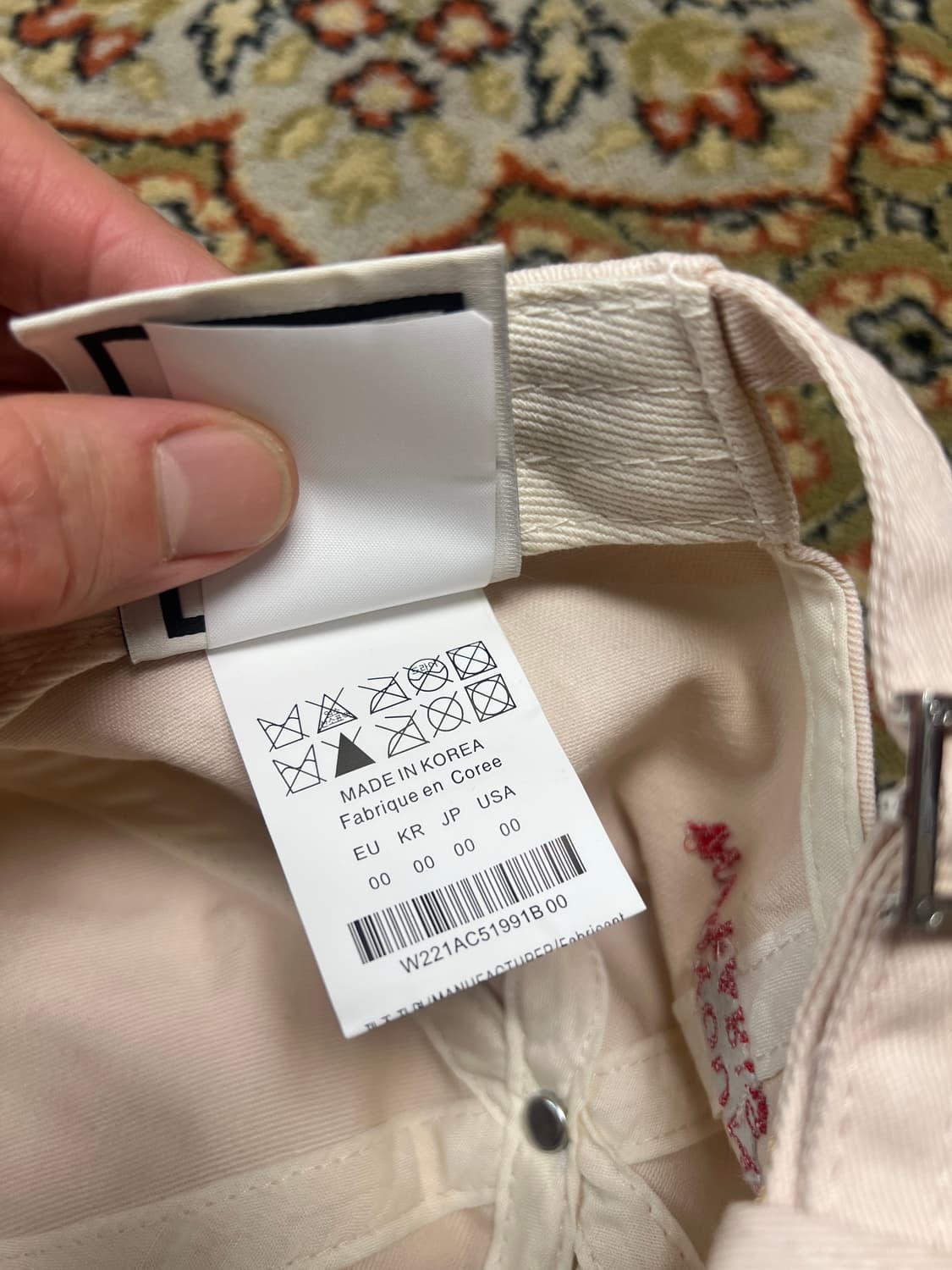 [FREE] WOOYOUNGMI 우영미 아이보리 로고 볼캡 상품이미지7