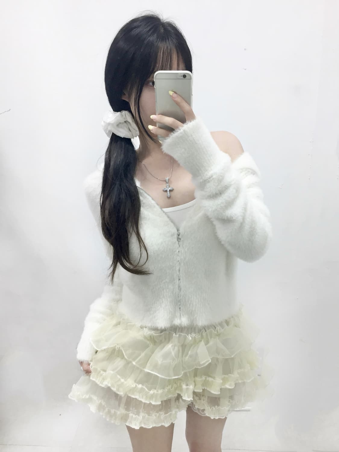 달천깔 히메갸루 퍼 후드집업 상품이미지2