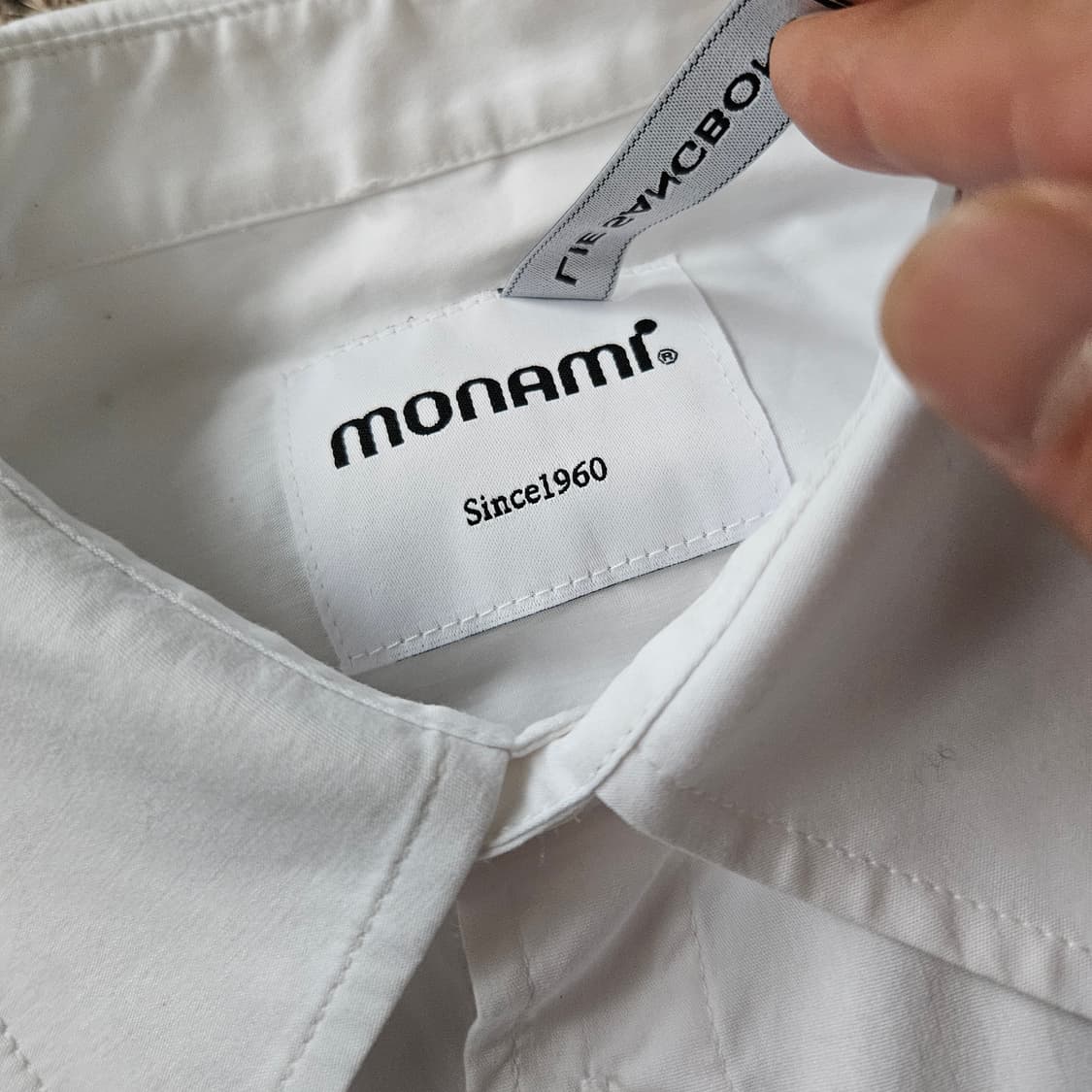 MONAMI x 이상봉 23ss 153 자수 빅카라넥 셔츠 S 상품이미지6