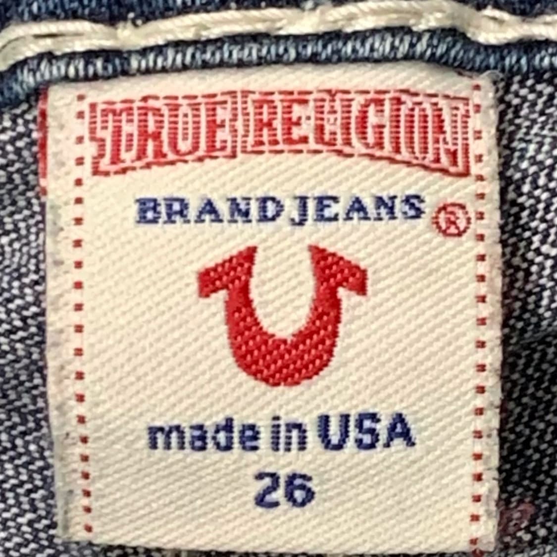 [표기 26] 트루릴리젼 JOEY SUPER T 로우 부츠컷 데님팬츠 상품이미지5