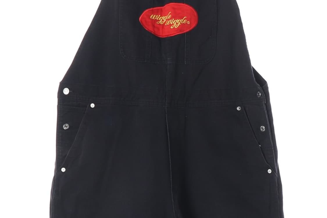 에이치앤엠 X 위글위글 자수 패치 블랙 데님 오버롤 XL 상품이미지4