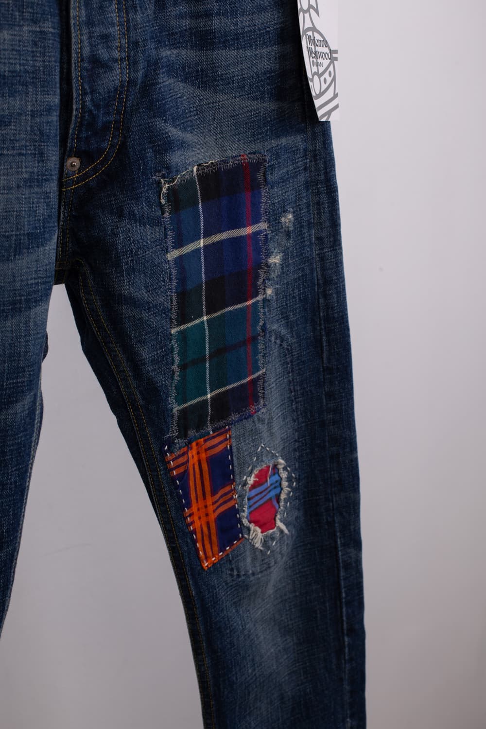VIVIENNE WESTWOOD PATCH WORK DENIM PANTS 상품이미지6