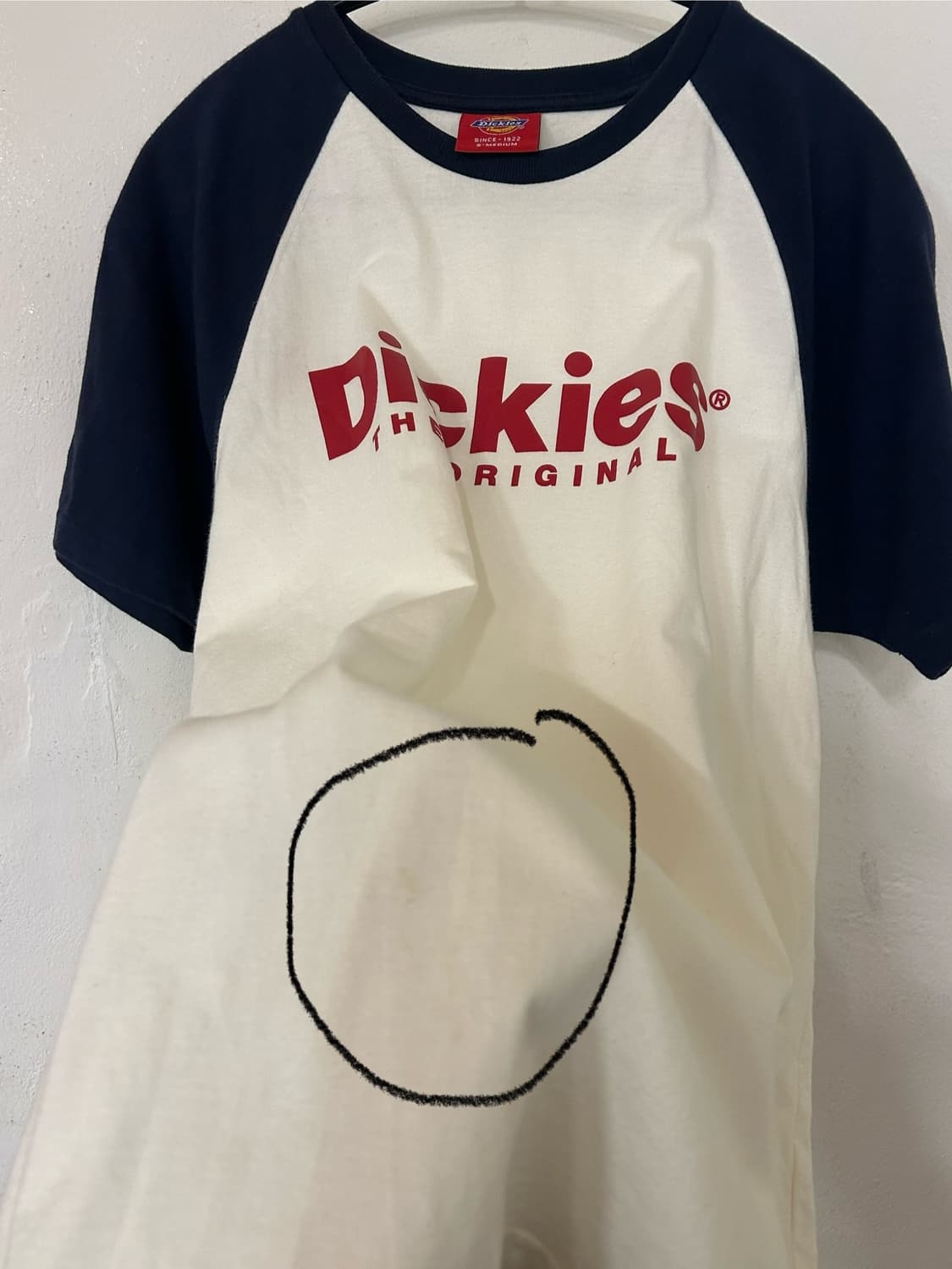 디키즈 래글런 반팔 티셔츠 S-MEDIUM 상품이미지6