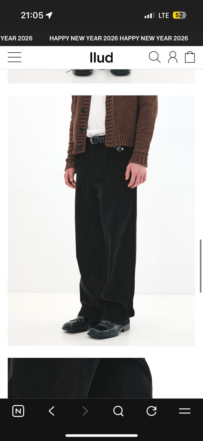 aieul armony trousers_ black 50size 상품이미지2