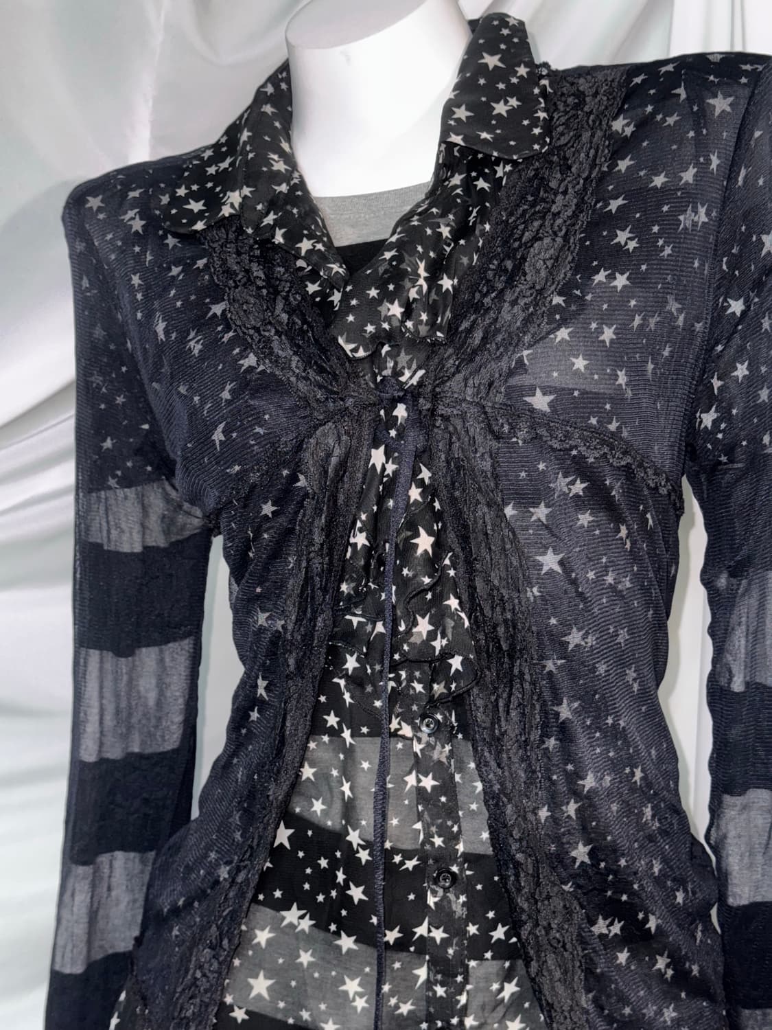 무채색 쇼콜라깔 스트라이프 데일리 키치 공겜여주 코디세트 상품이미지7