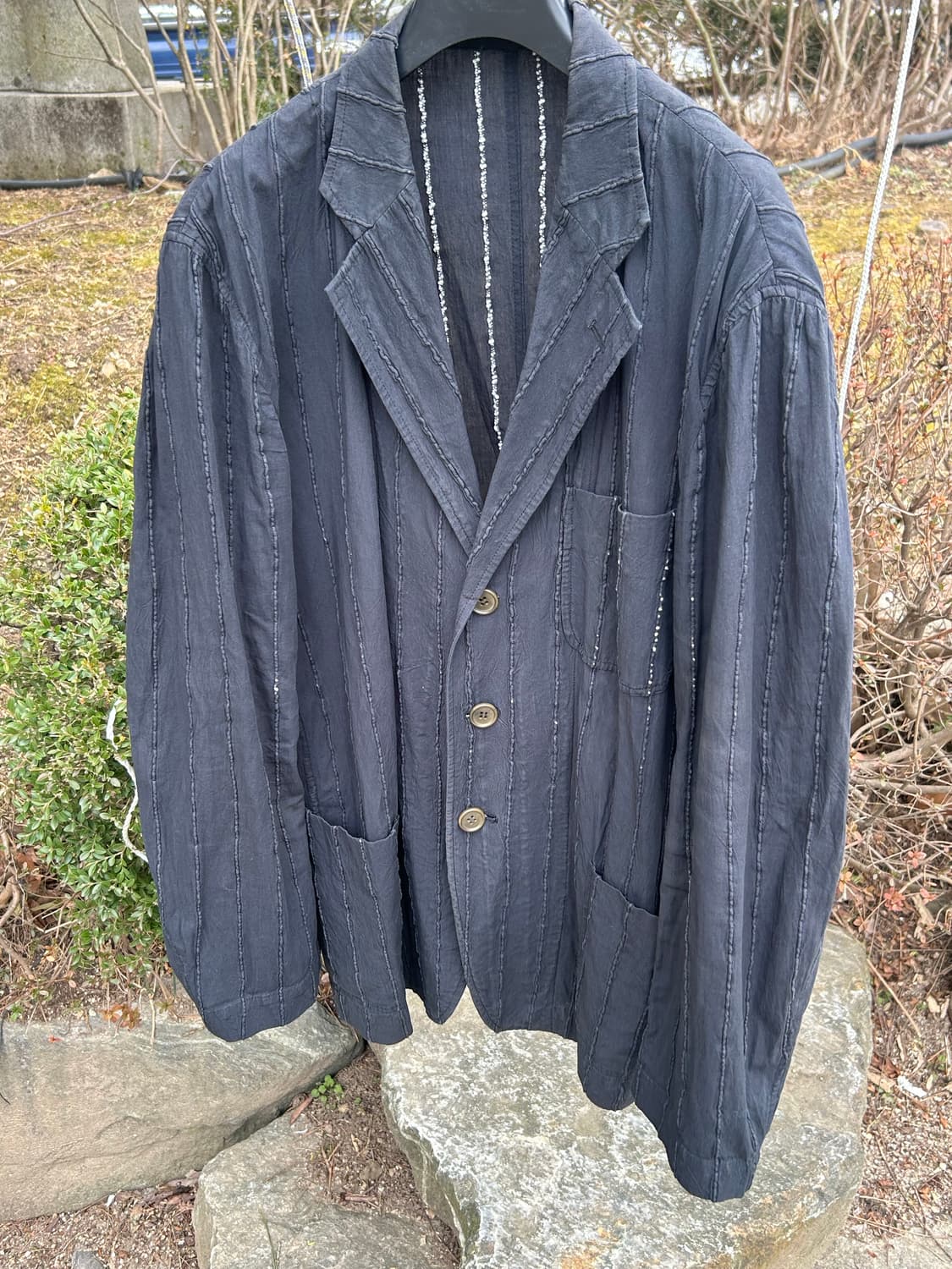 이세이미야케 04ss 스트라이프 블레이저 상품이미지2