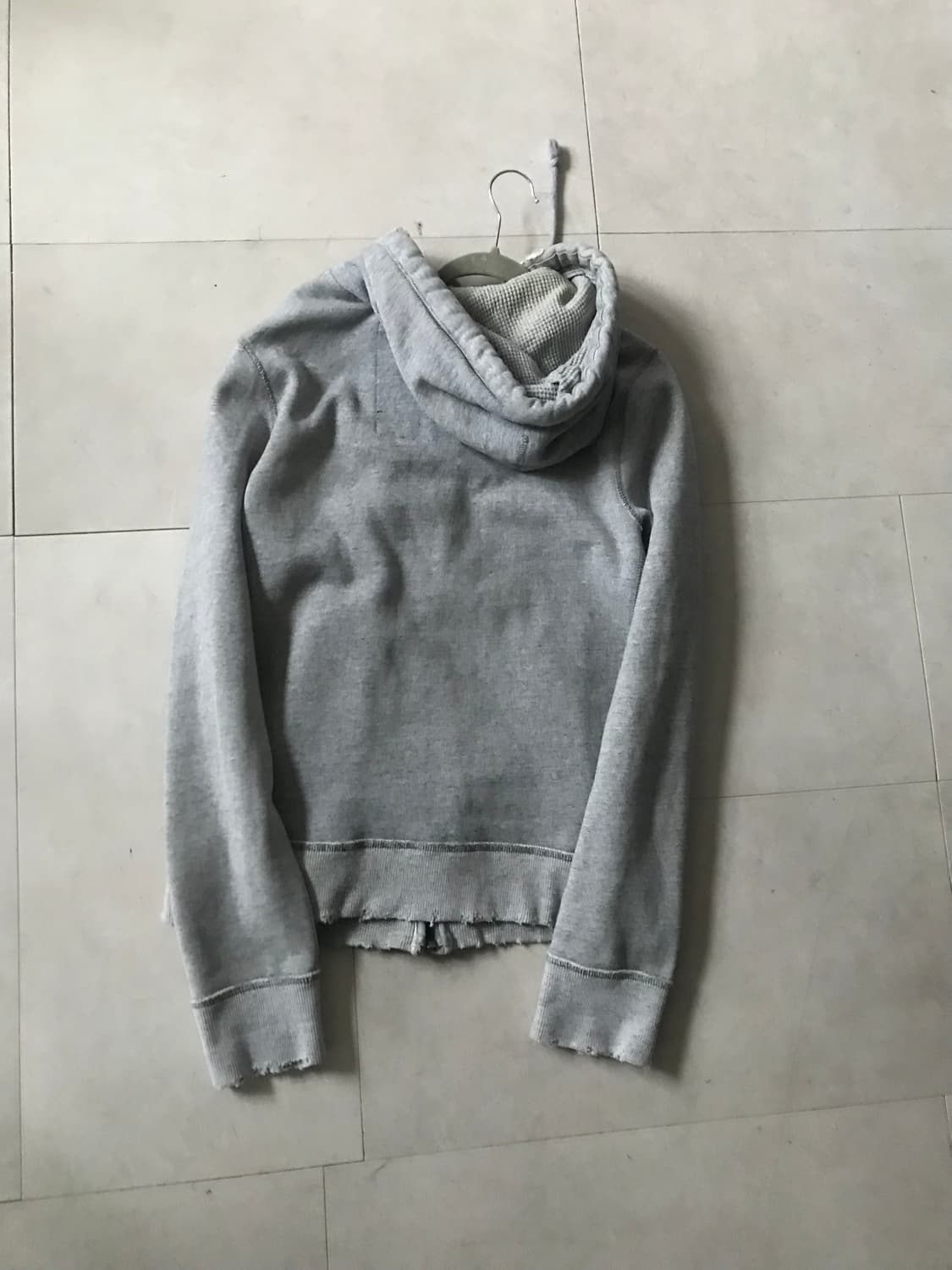 아베크롬비 그레이 빅로고 후드집업 상품이미지9