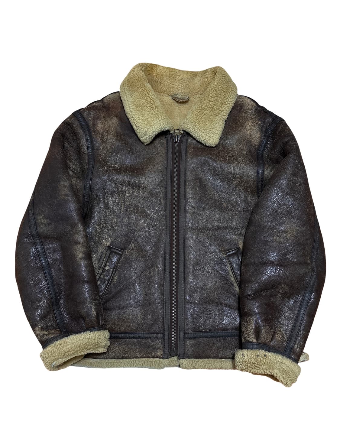 제펜 빈티지 B-3 양가죽 무스탕 자켓 상품이미지1