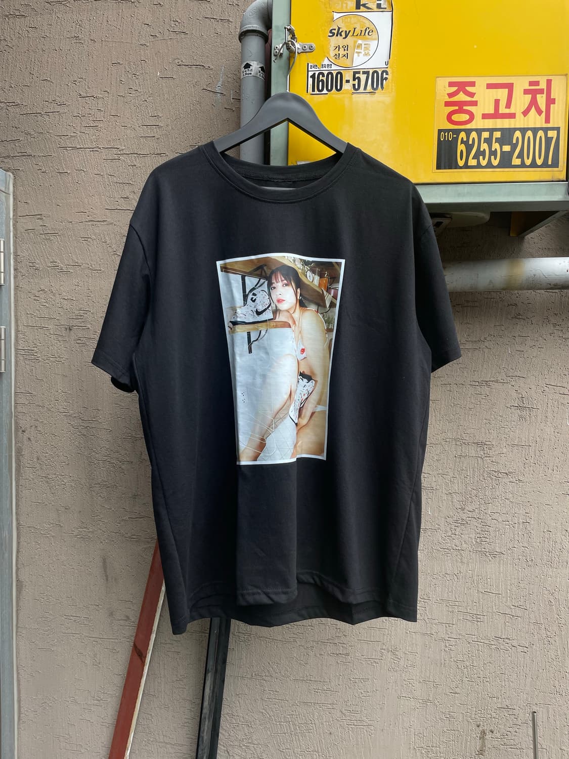 일본 Nanako Kurosaki 비키니 아이돌 부트 프린팅 티셔츠 상품이미지2