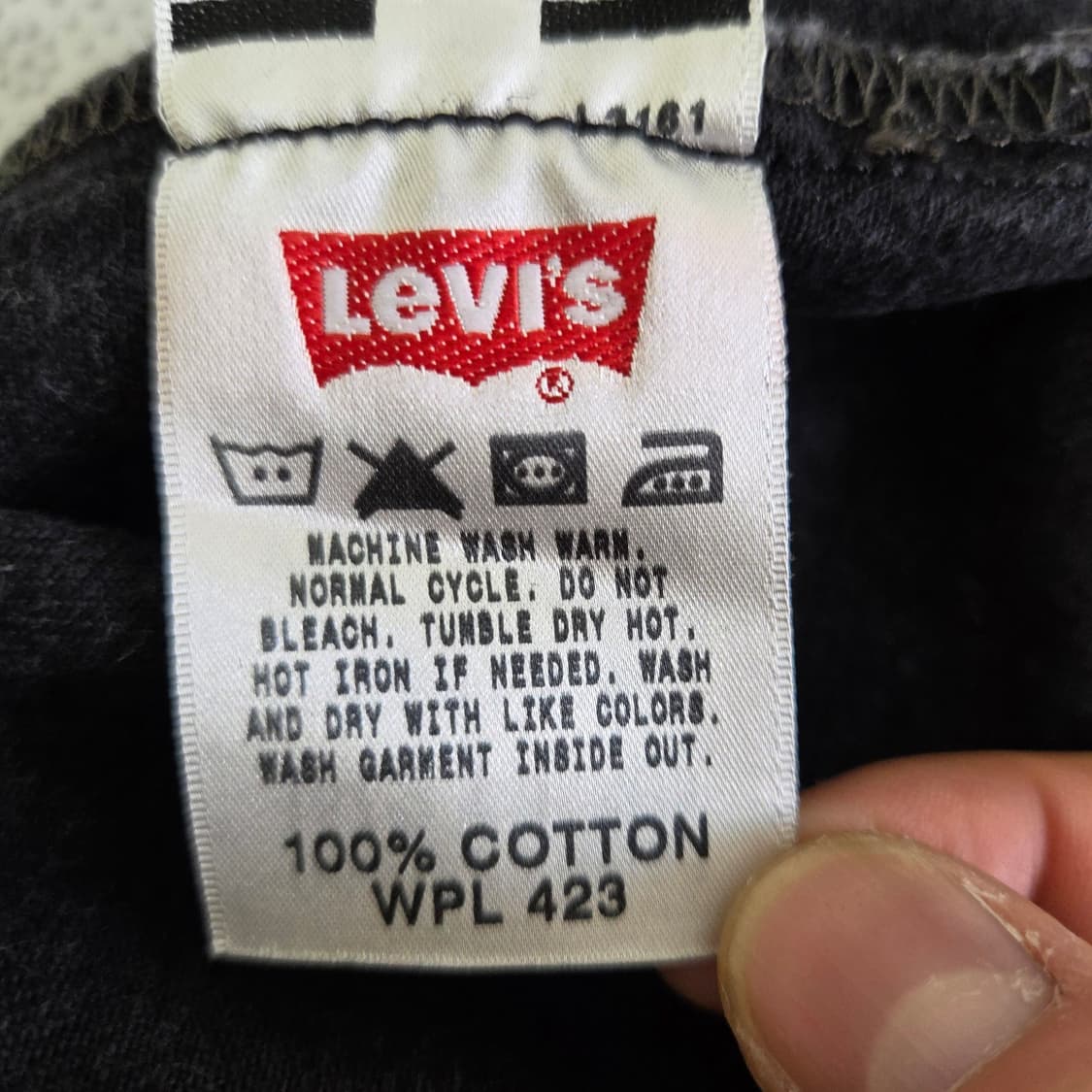 Levis 리바이스 501 블랙 데님 팬츠 상품이미지5