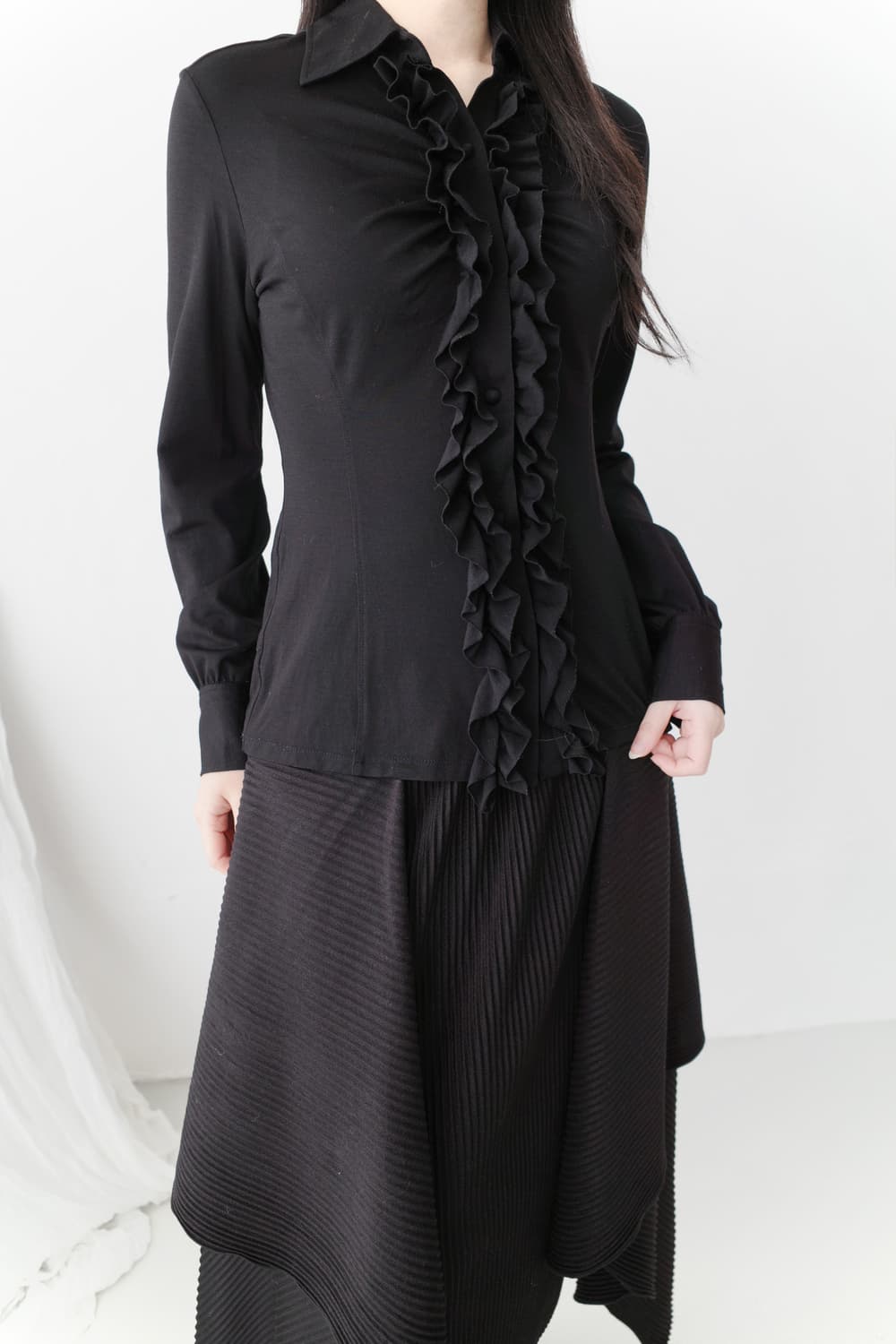 naracamiche) frill shirt  상품이미지6