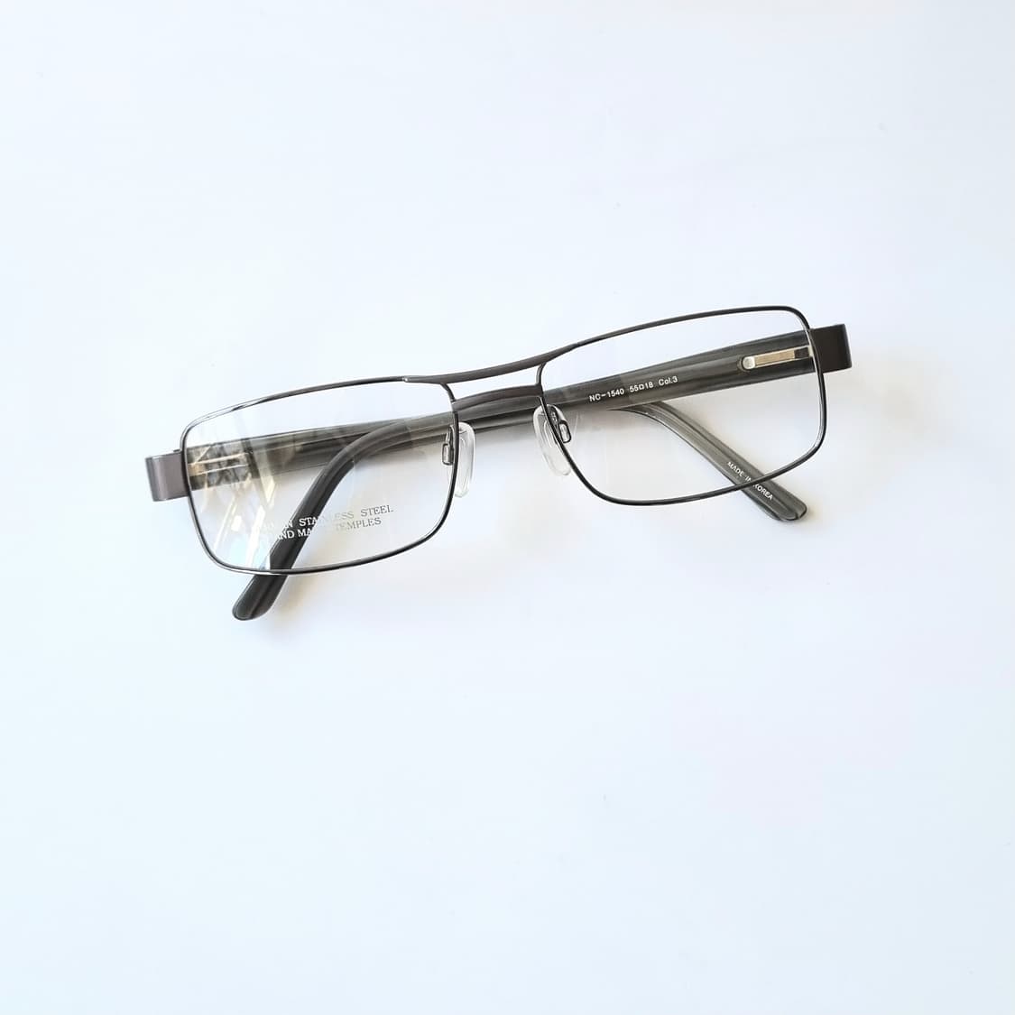 데드스탁 유럽 빈티지 메탈 사각 그레이 블랙 콤비 121 상품이미지2