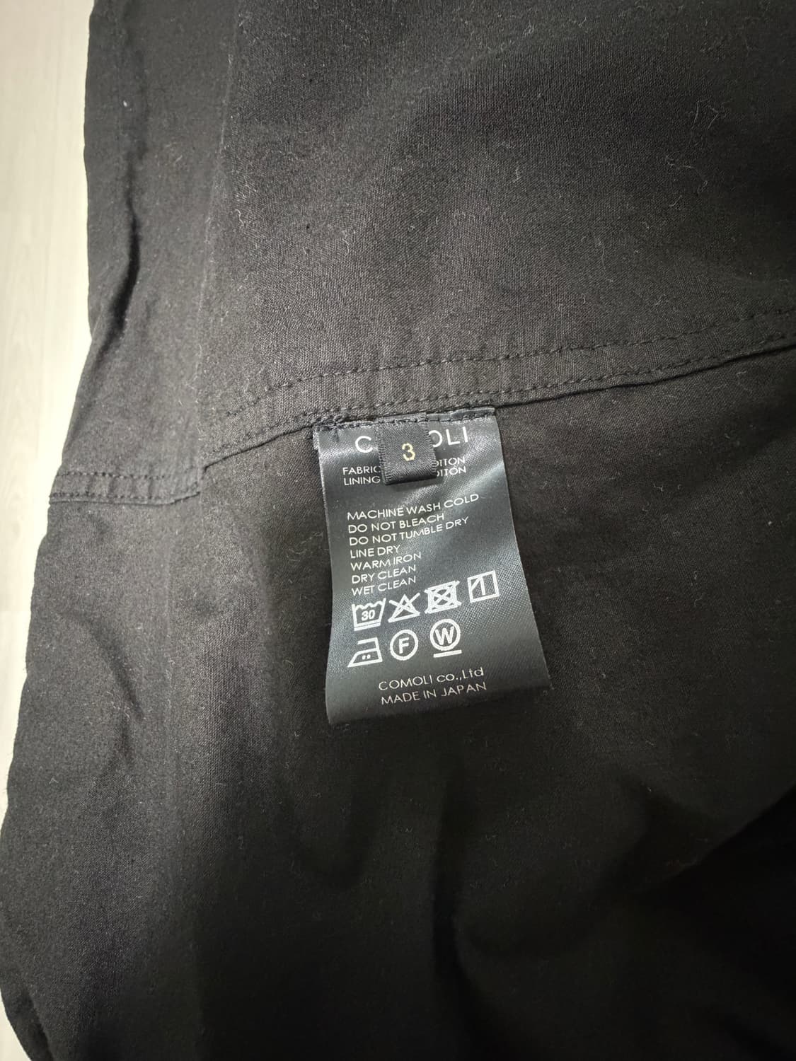 코모리 25aw 가먼트다이 m65자켓 3사이즈 상품이미지3