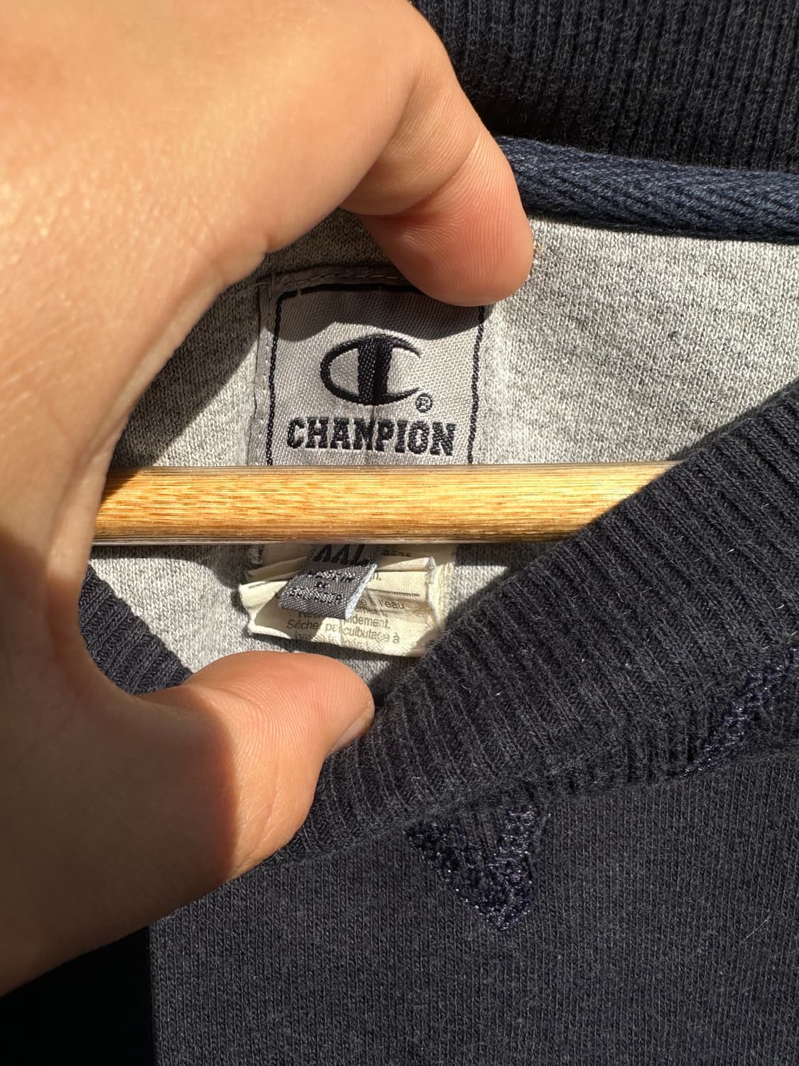 [3XL] 00s 챔피온 네이비 맨투맨 스웻셔츠 상품이미지3