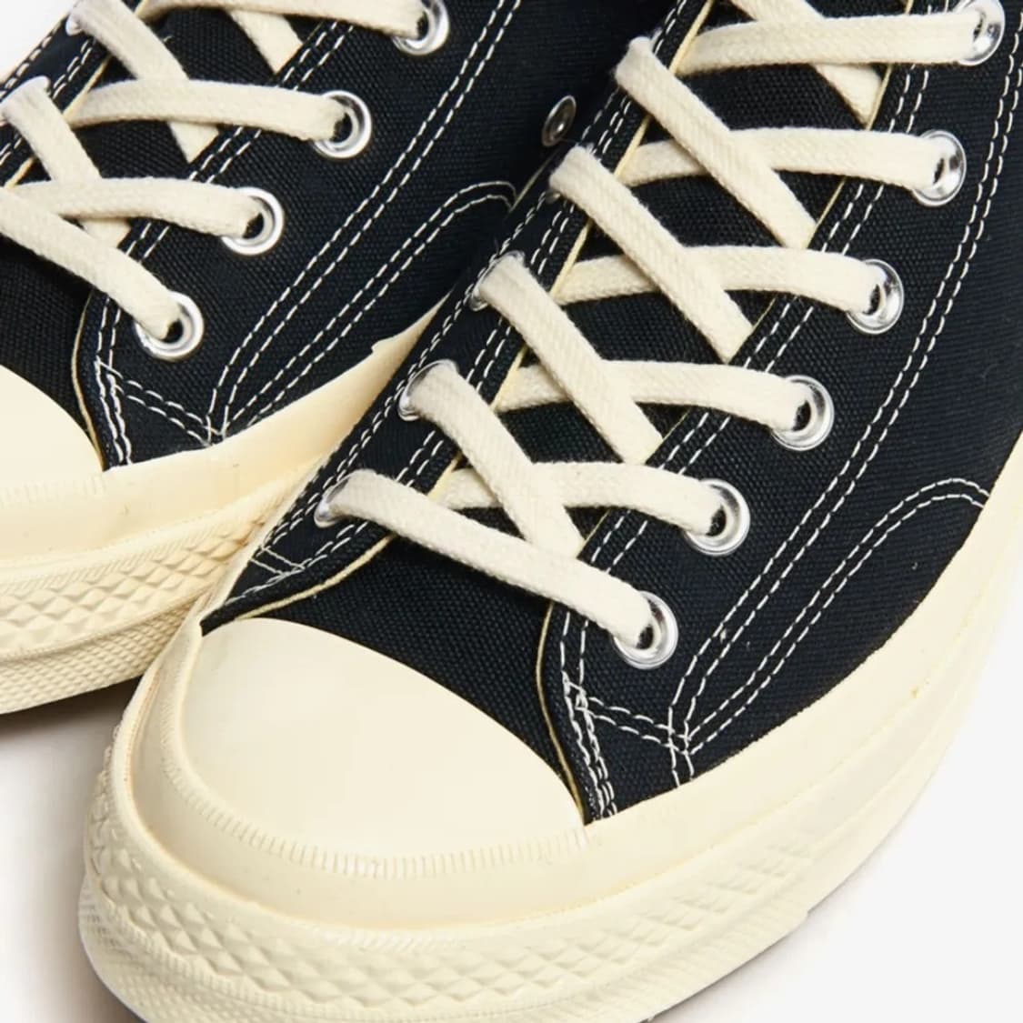 꼼데가르송 플레이 X 컨버스 척 70 하이 블랙 280사이즈 상품이미지4