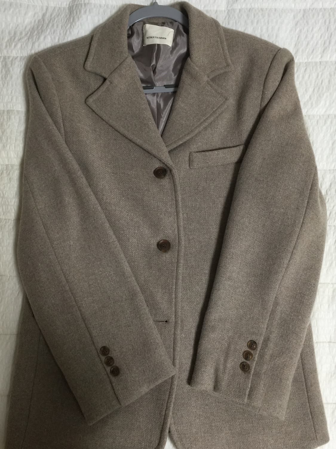 위드아웃썸머 Roman Jacket graybeige 상품이미지1