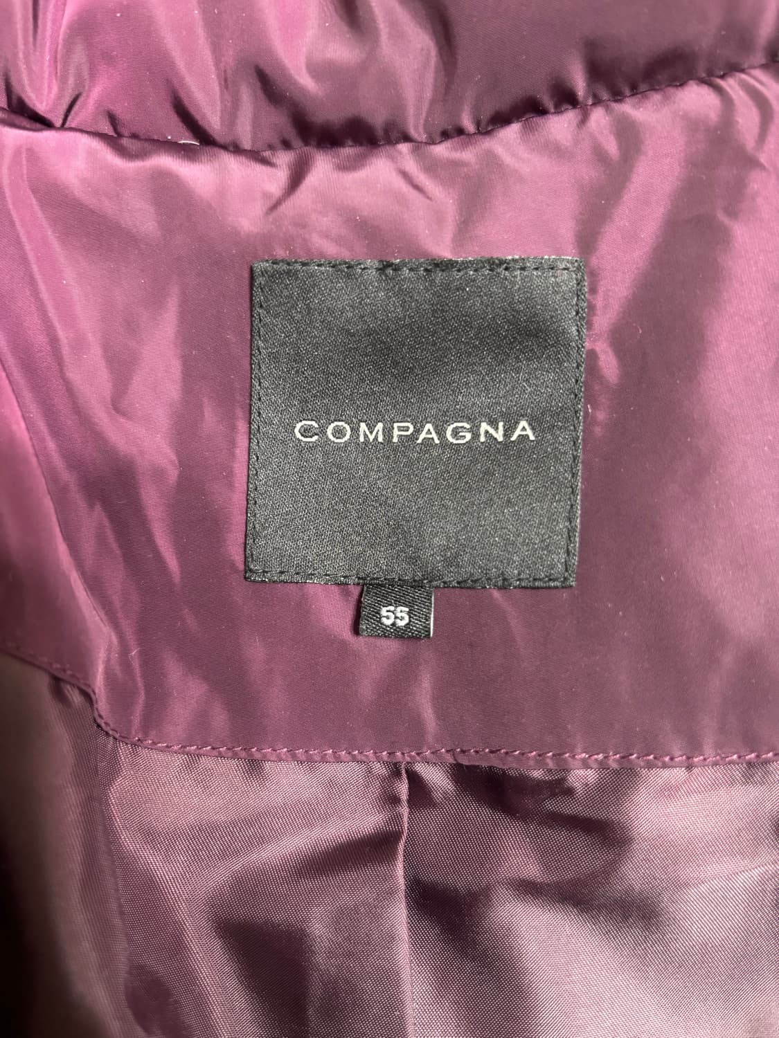 꼼파니아ㅡ 오리털 패딩 천연 폭스퍼 55/상태최상 상품이미지5