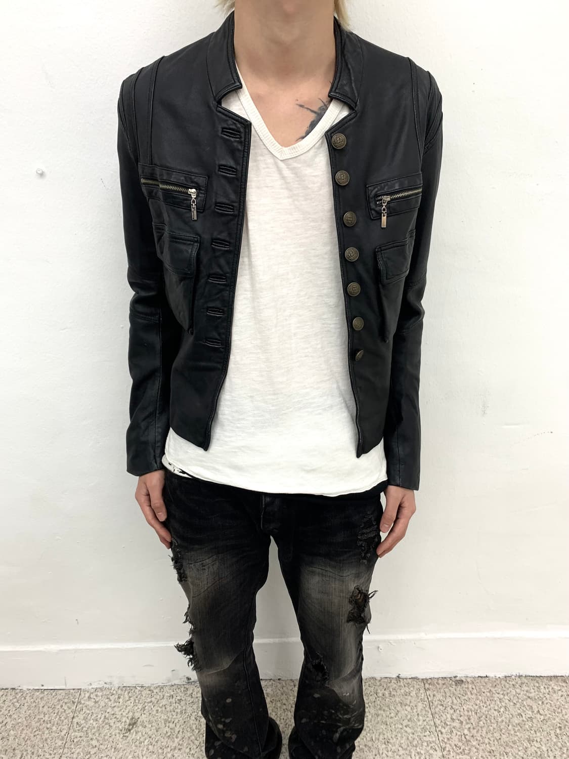 Napoleon lambskin leather jacket   상품이미지7