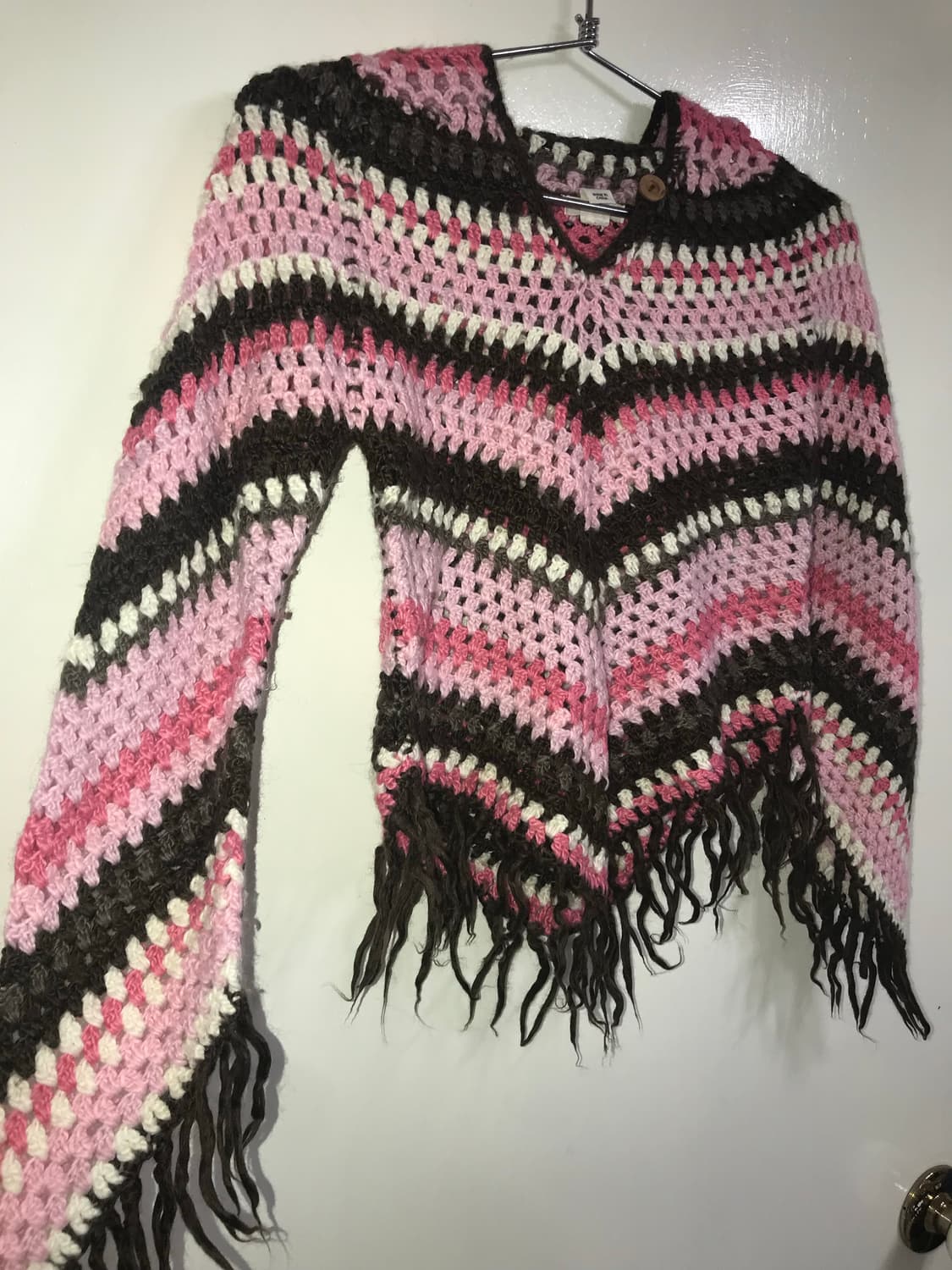 Fringe Detail Knit Hooded Anorak 상품이미지10