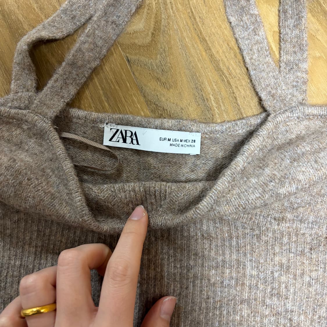 새상품) ZARA 자라 니트 뷔스티에 M 상품이미지2