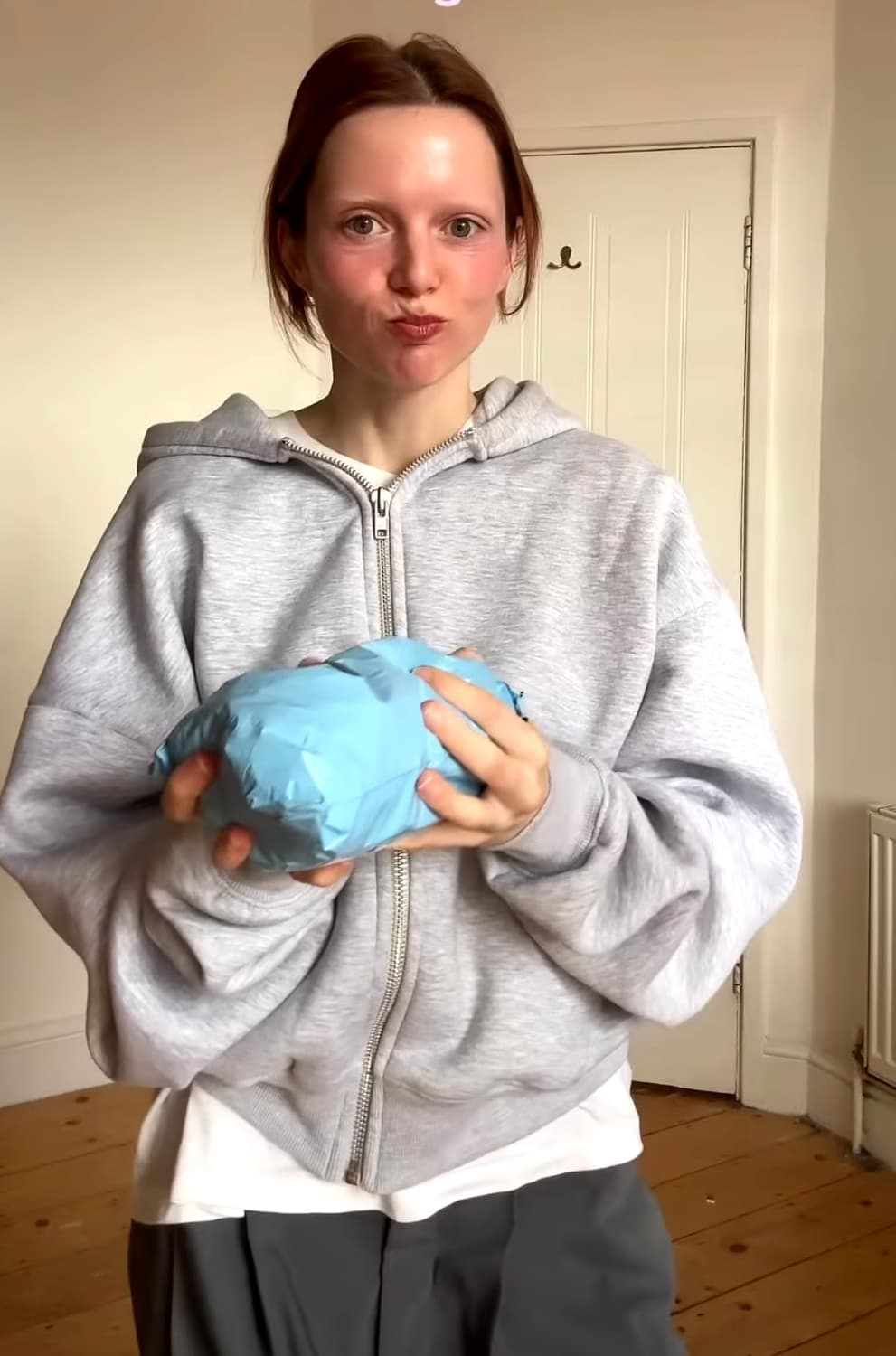 Prohibited 그레이 후드집업 상품이미지2