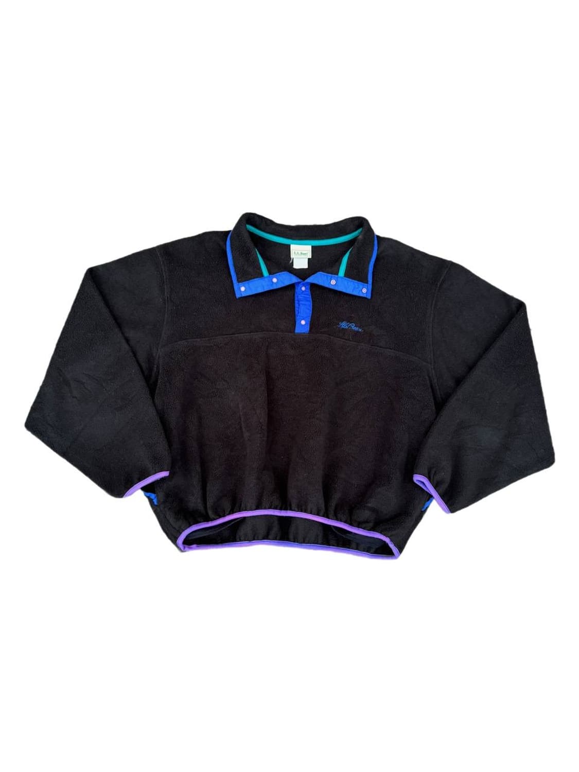 90s L.L.Bean fleece snap T pullover 상품이미지1