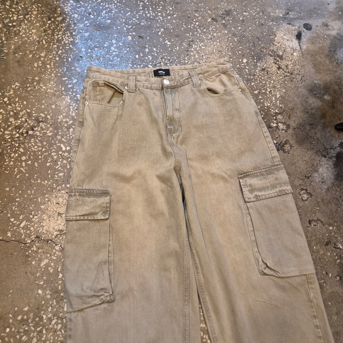 36인치 피그먼트워싱 카고 와이드데님팬츠  상품이미지6