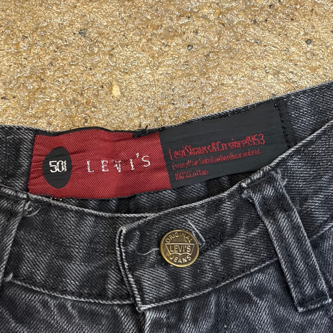 90s 미국 빈티지 리바이스 블랙진 청바지 상품이미지3
