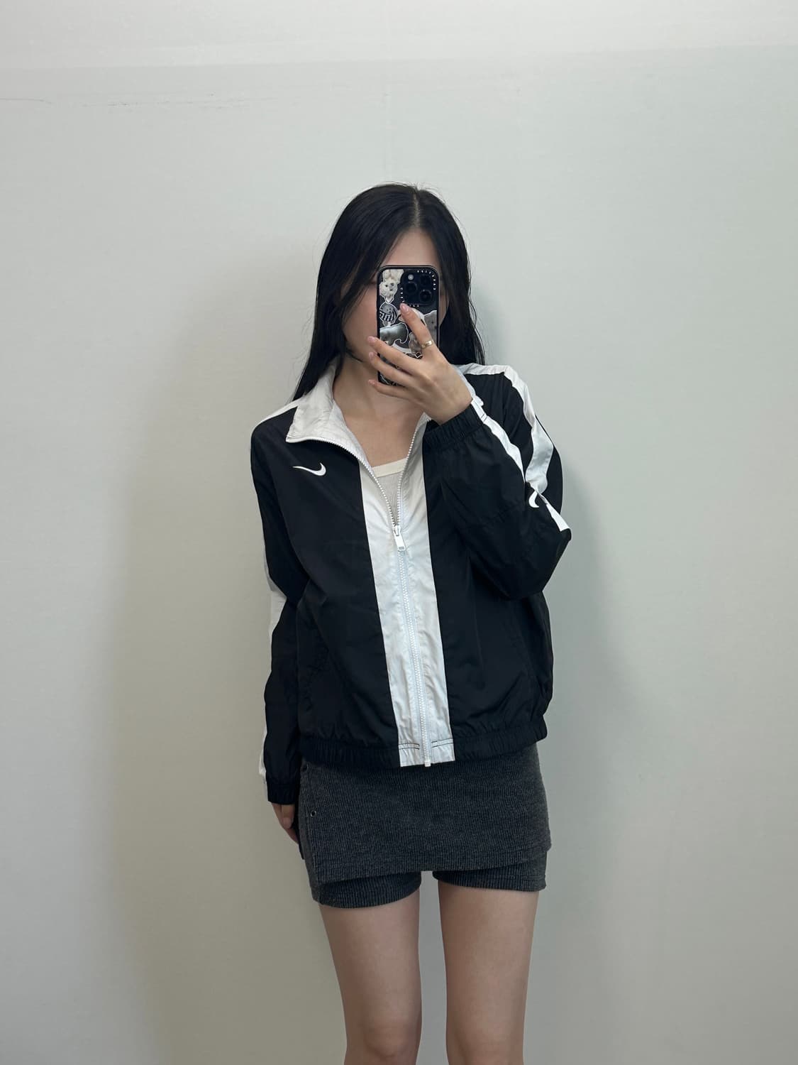 나이키 우먼스 스우시 블랙 바람막이 자켓 상품이미지2