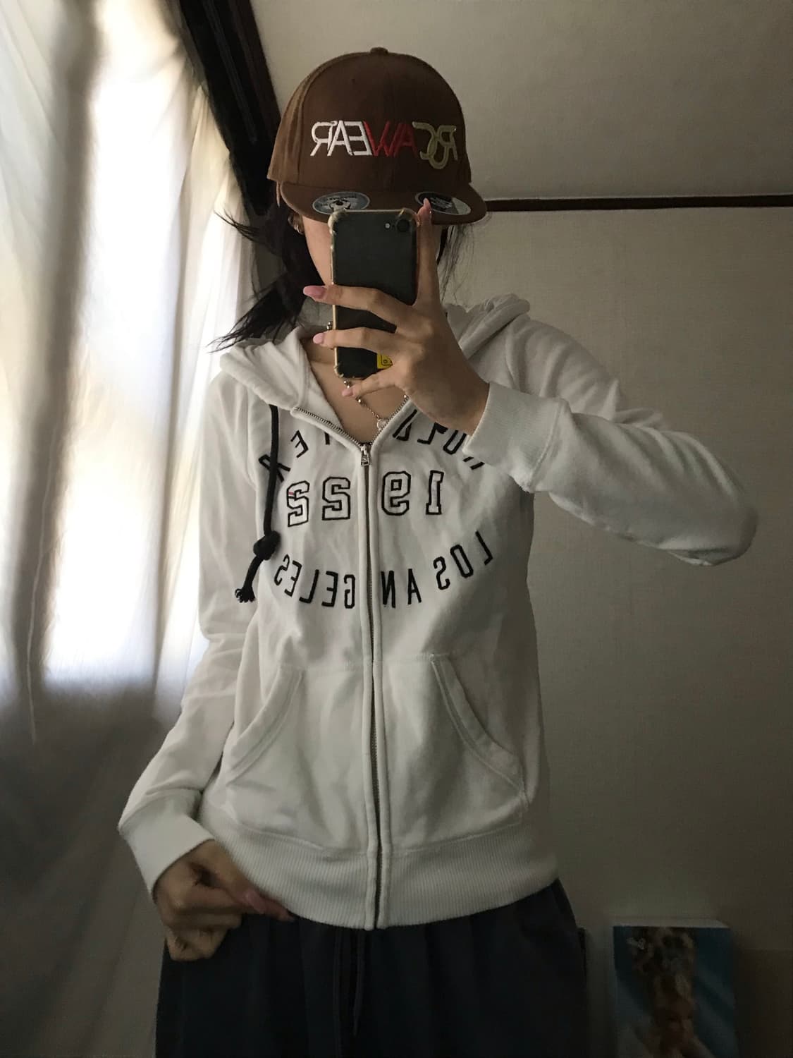 홀리스터 화이트 후드집업 상품이미지2